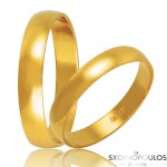 Βέρες Γάμου HR2C (φάρδος 4.00mm , πάχος 1.40mm)